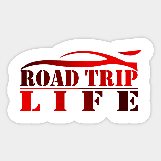 Road trip life car Sticker by Picasso_design1995